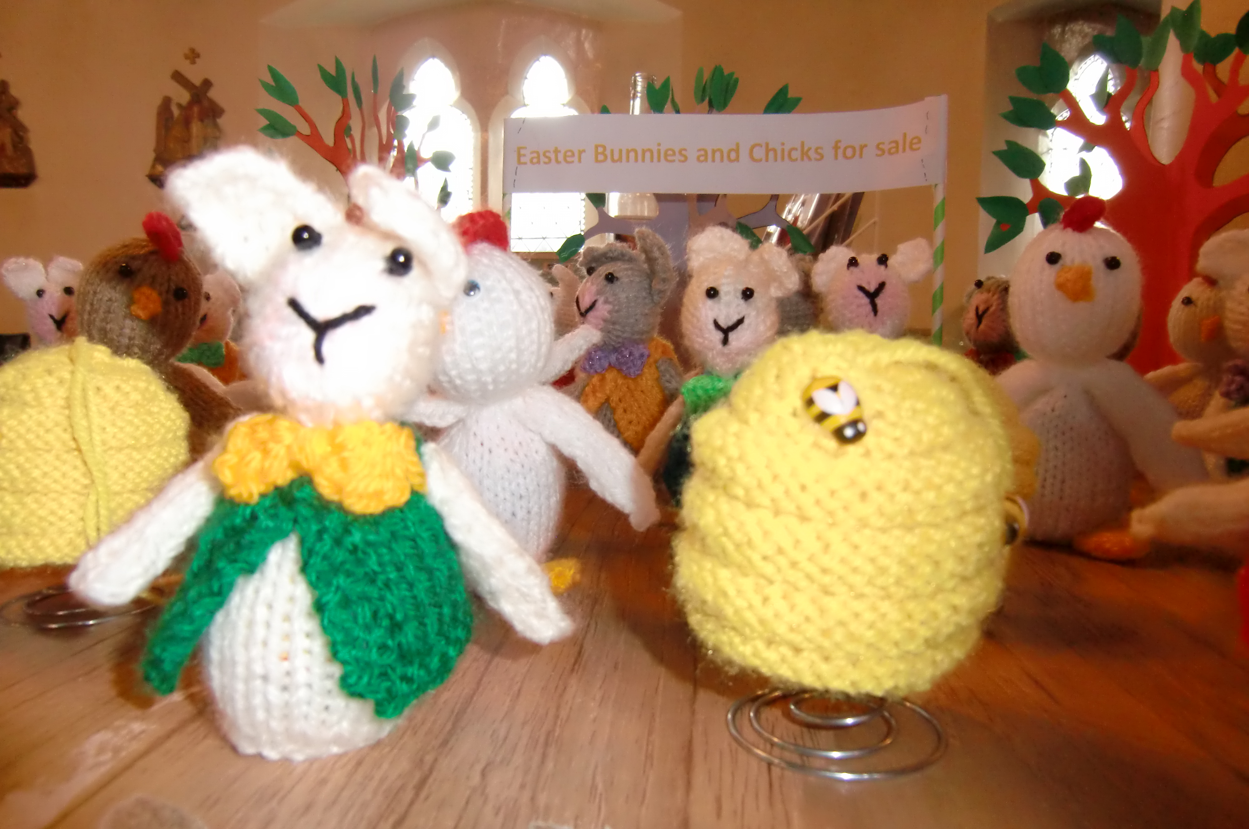 Knitted Easter Bunnies